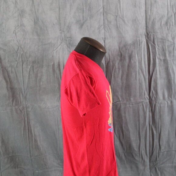 Vintage Graphic T-shirt - Fishterman Iron Graphic - Men's Large - Picture 6 of 7